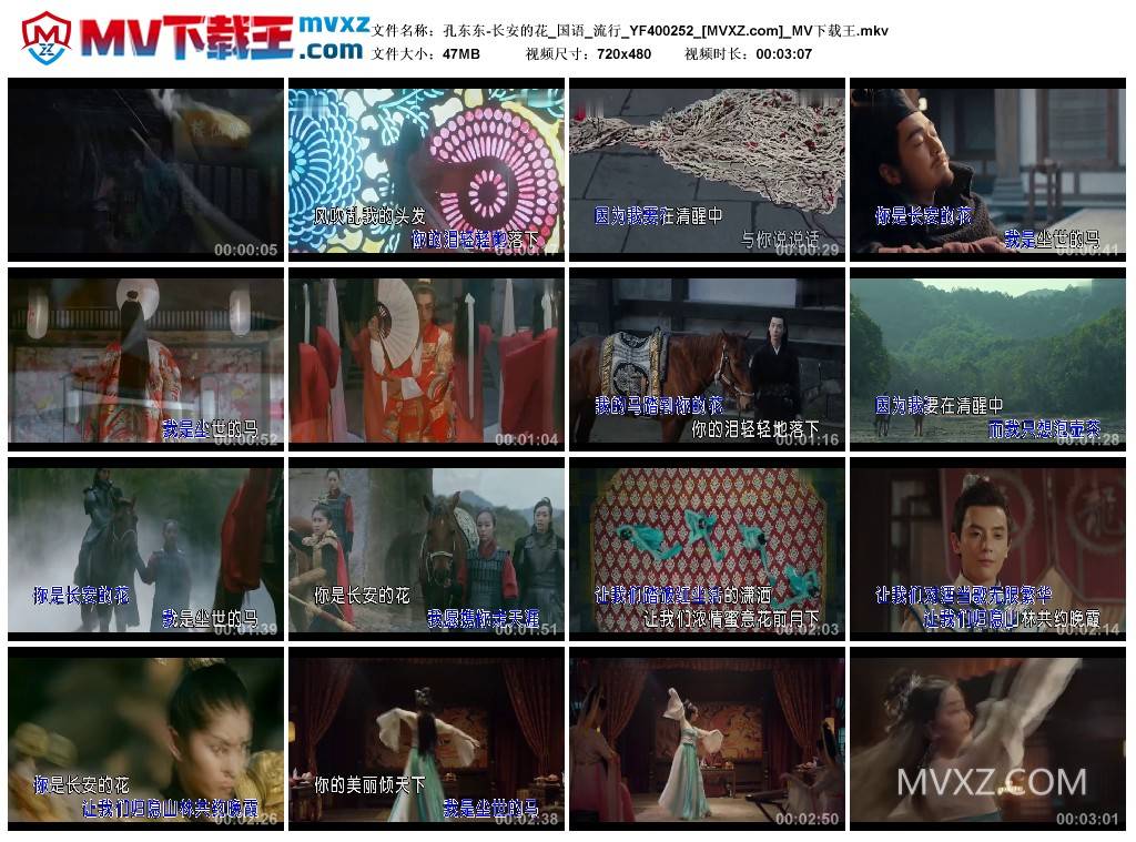 孔东东-长安的花_国语_流行_YF400252